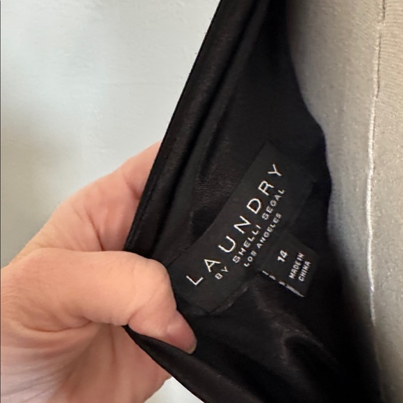 Laundry By Shelli Segal Black One-Shoulder Dress - Picture 5 of 5